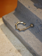 Ridge loop stud surgical steel piercing (1pc)