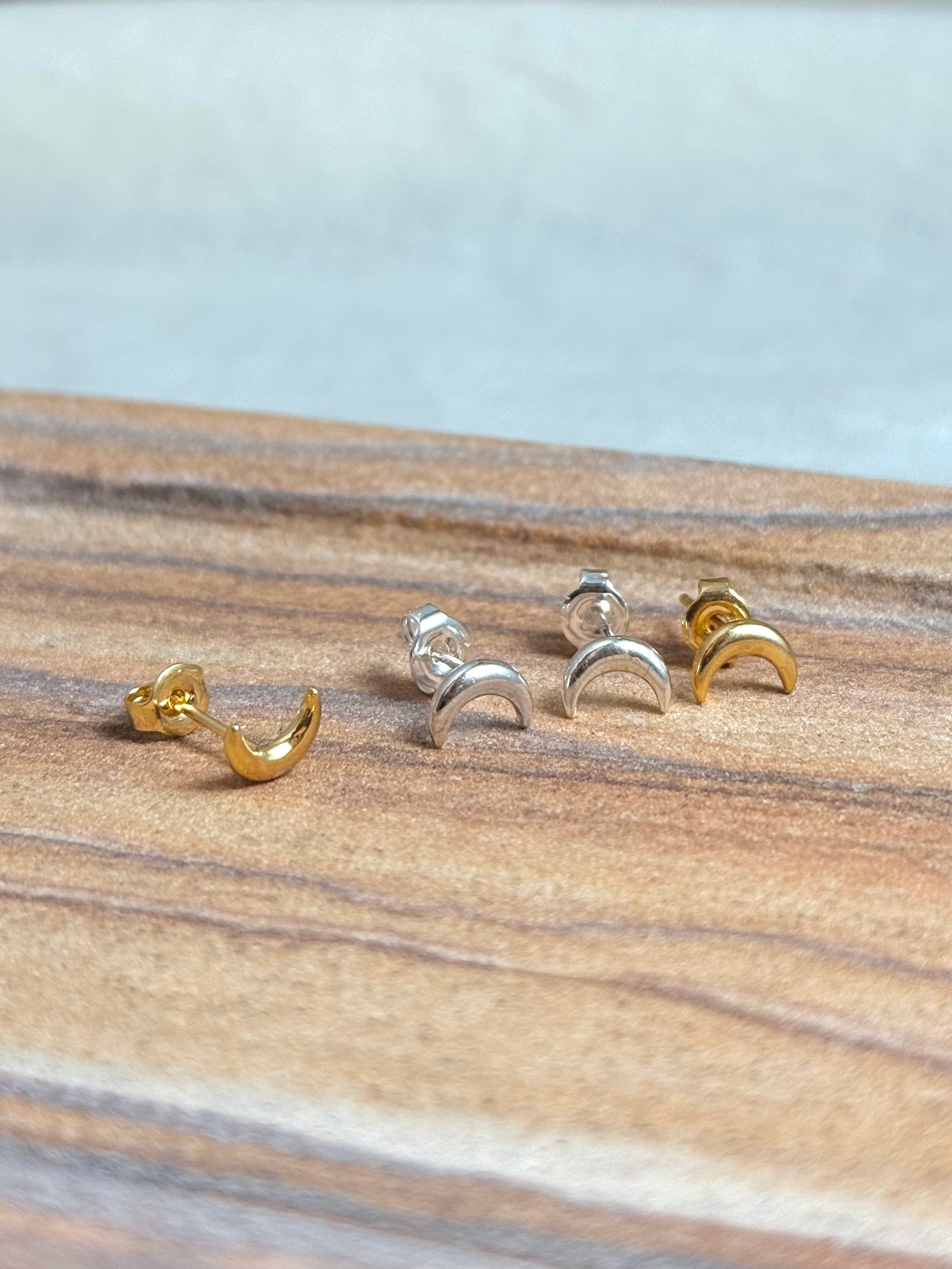 Mini crescent Silver925 earrings