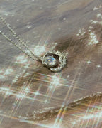 Lucent Crescent 925 Silver Necklace
