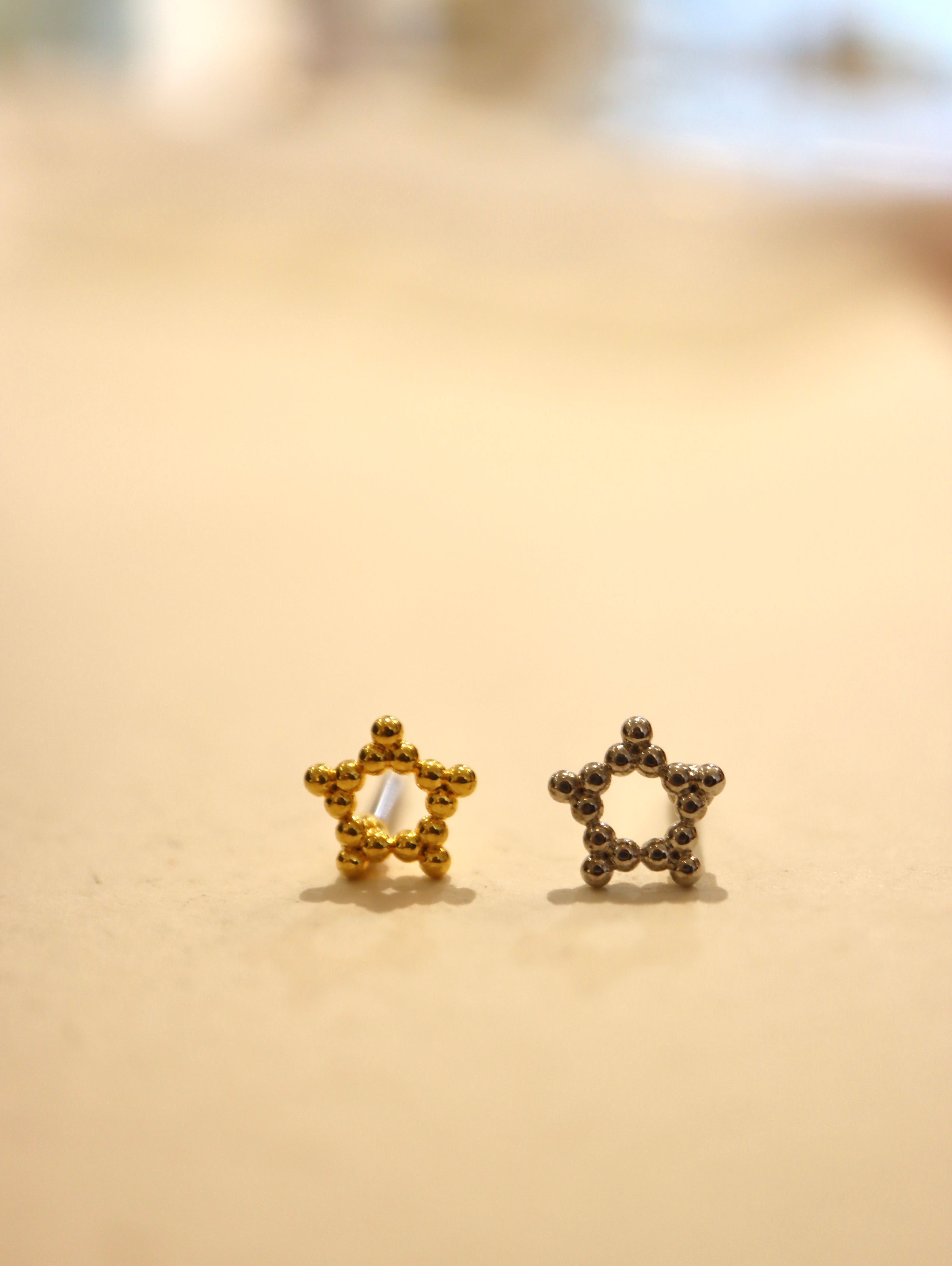 Star stud surgical steel Piercing earring