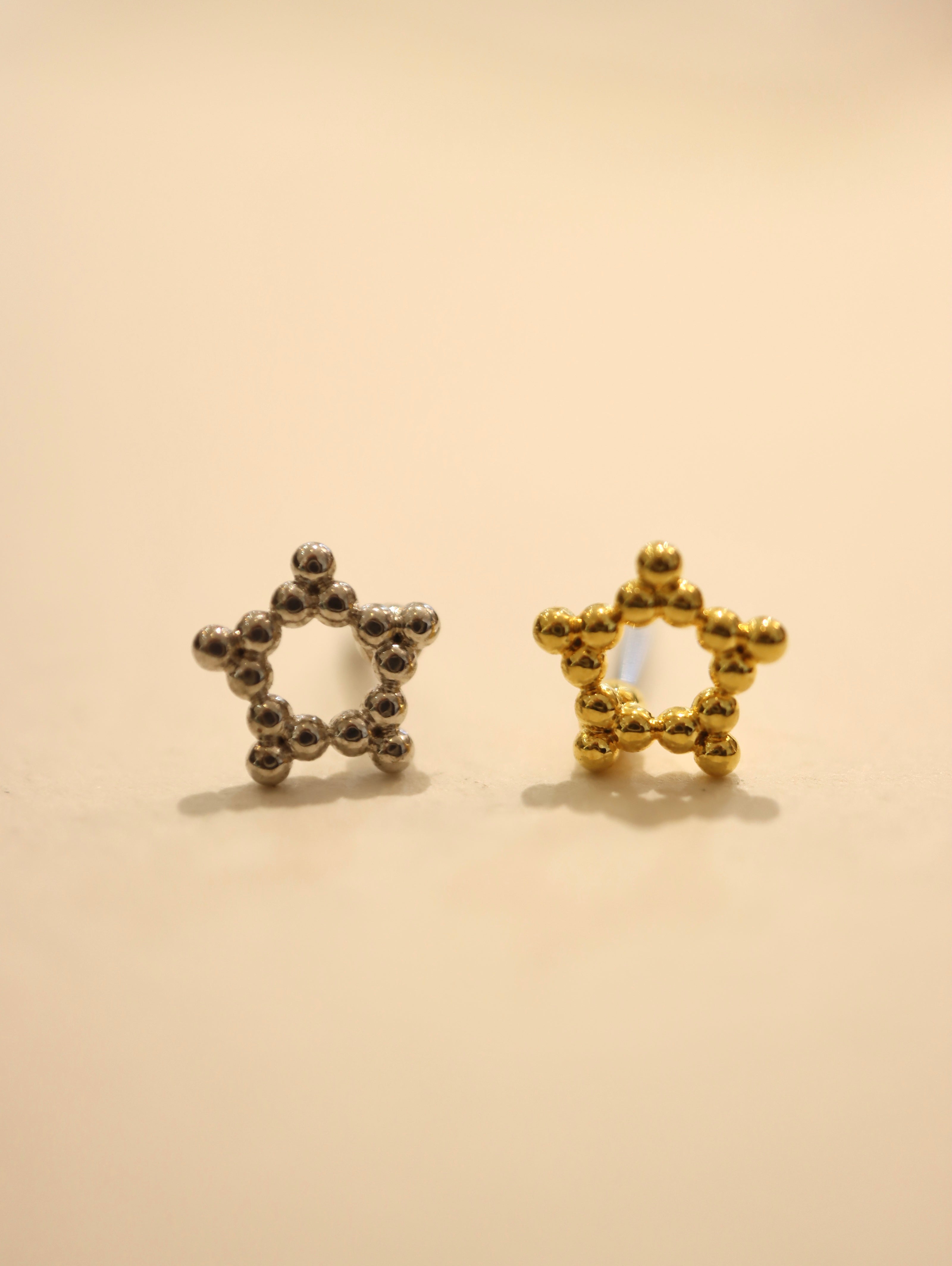 Star stud surgical steel Piercing earring