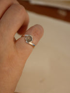 Aura labradorite pinky ring