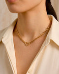 Heart Link Chain Stainless Steel Necklace