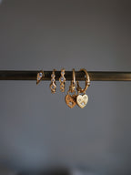 Silver925 cz huggie hoop earrings