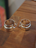 Bold Silver Chunky Earrings