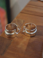 Bold Silver Chunky Earrings