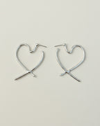 Hallow heart earrings