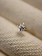 Mini starburst 925 silver stud piercing (1pc)