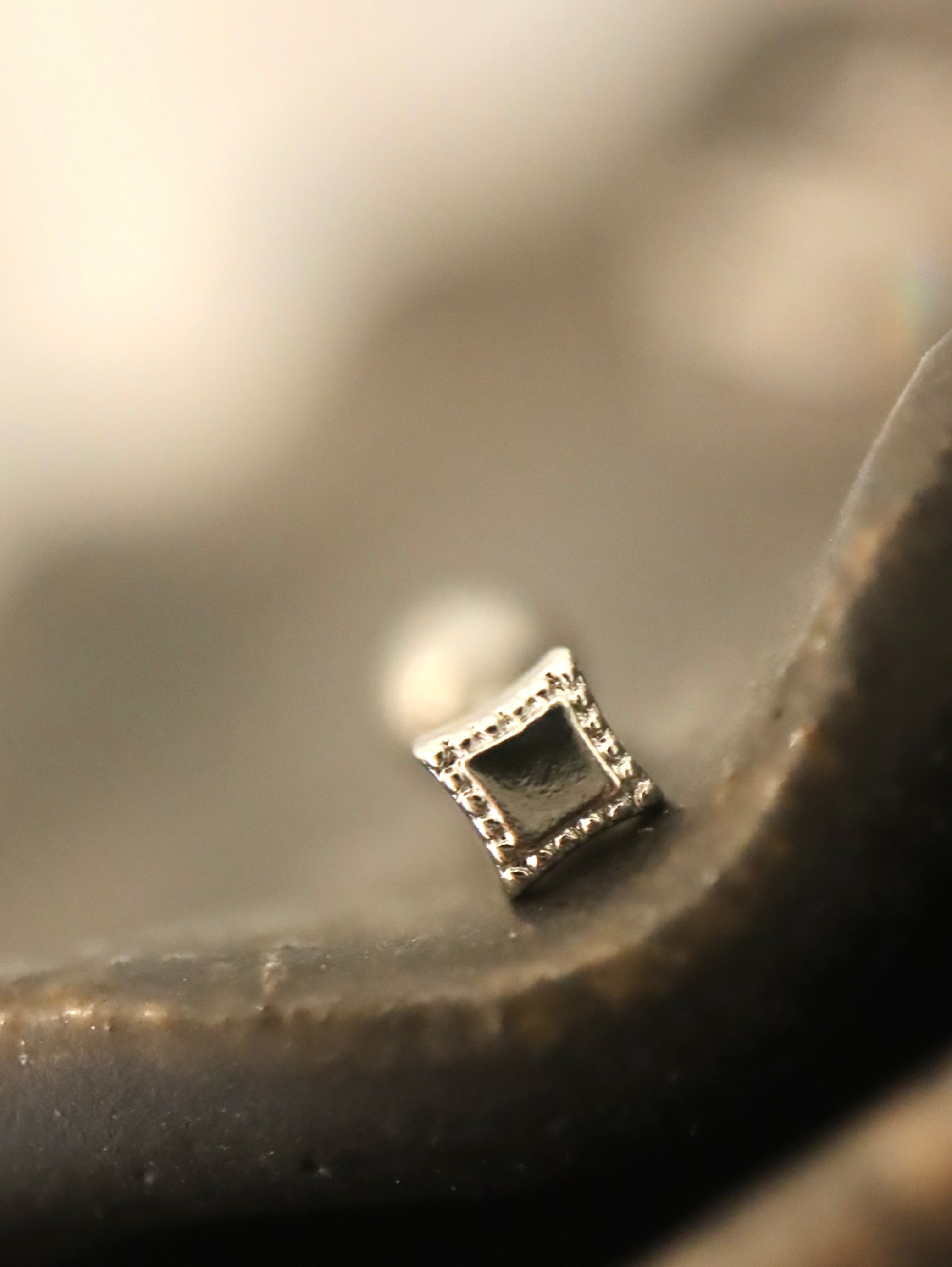 Mini rhombus surgical steel stud piercing (1pc)