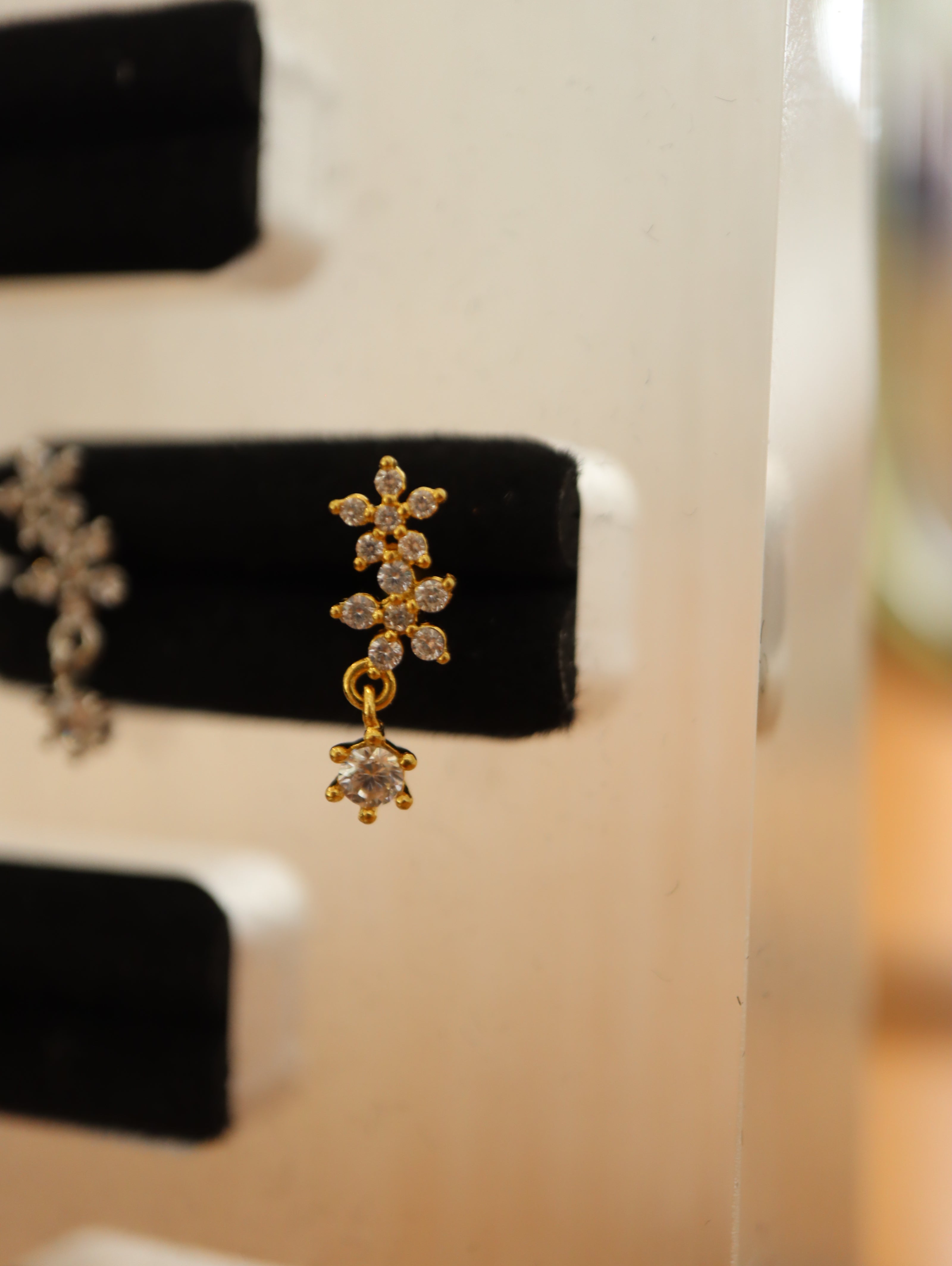 Lyra Stud Cz Piercing Earring (1pc)