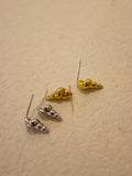 Conch Stud Brass Earrings