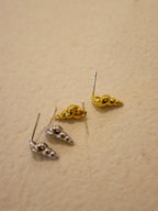 Conch Stud Brass Earrings