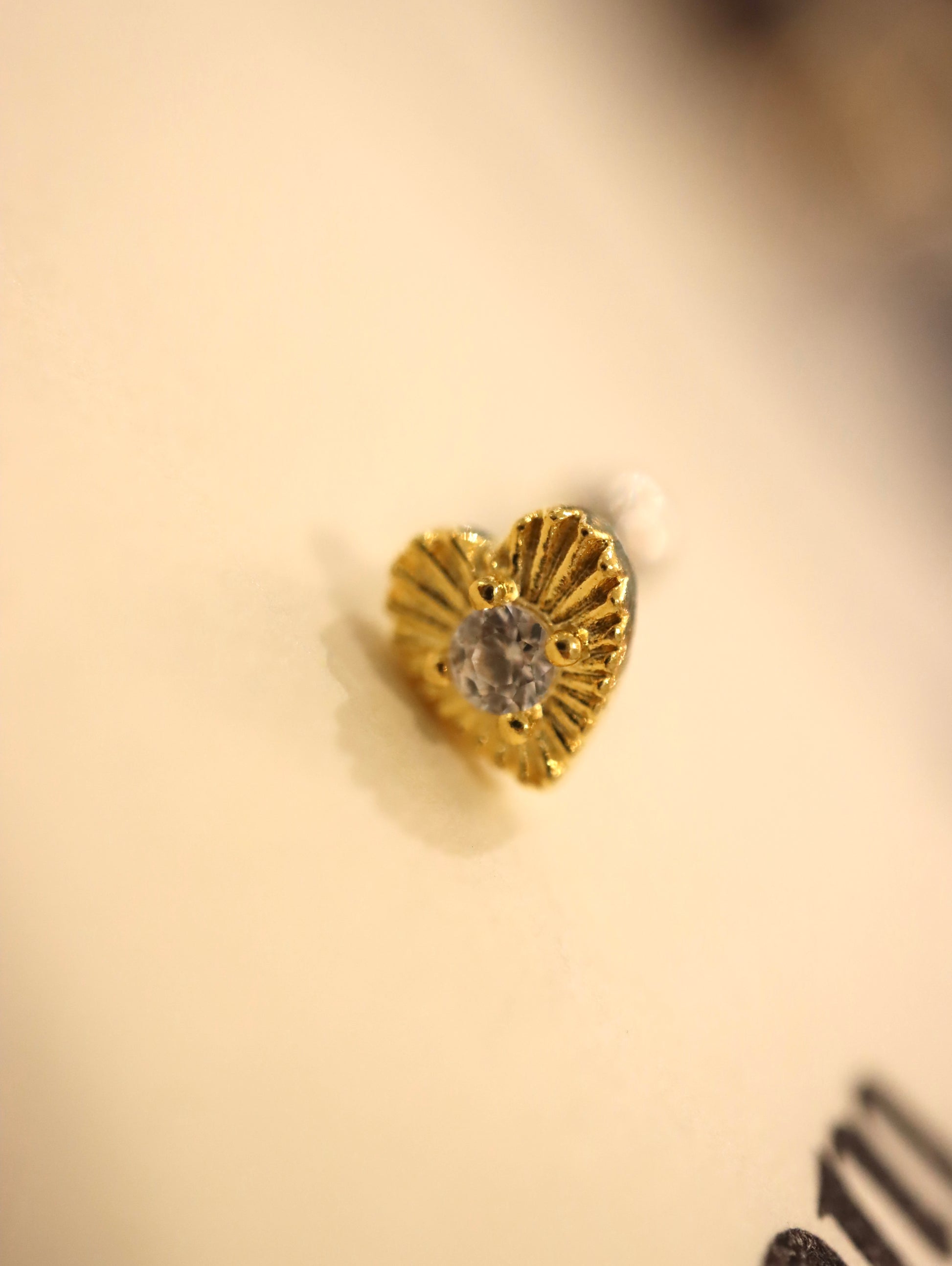 Ray burst stud 925silver earring piercing