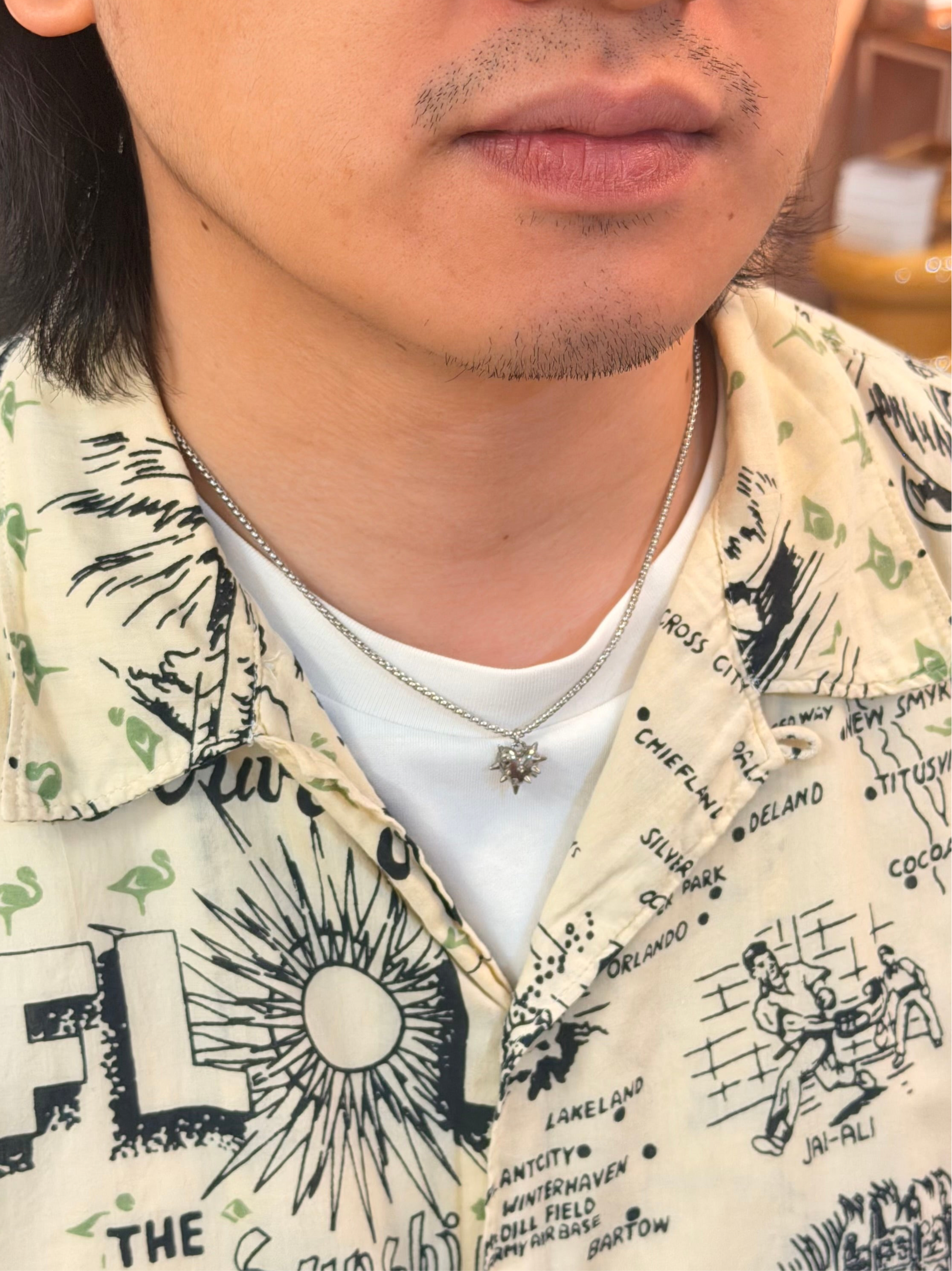 Thorn heart stainless steel steep necklace