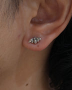 Bee stud 925 silver earrings