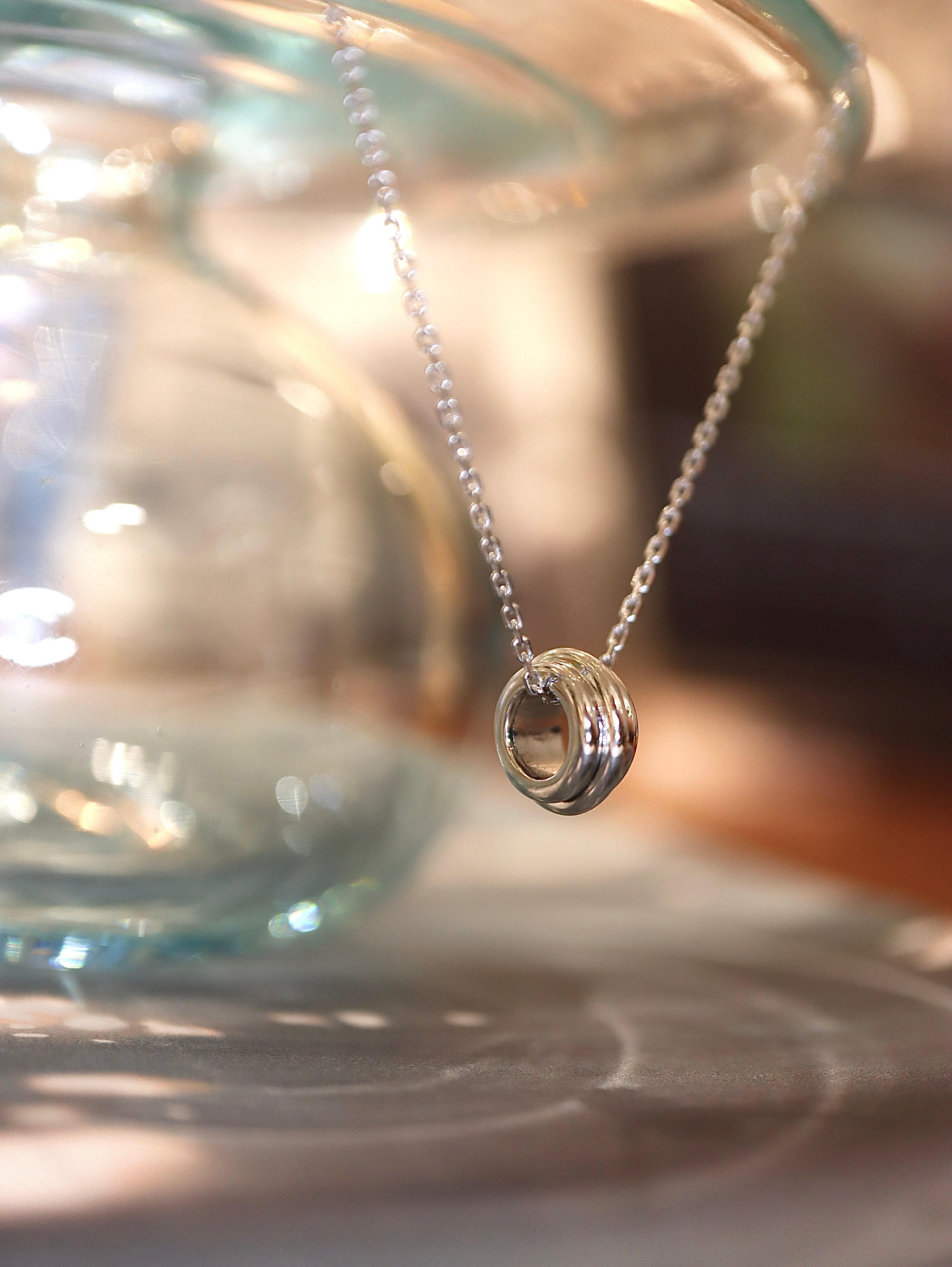 Axis Ring Chain 925 Silver Necklace