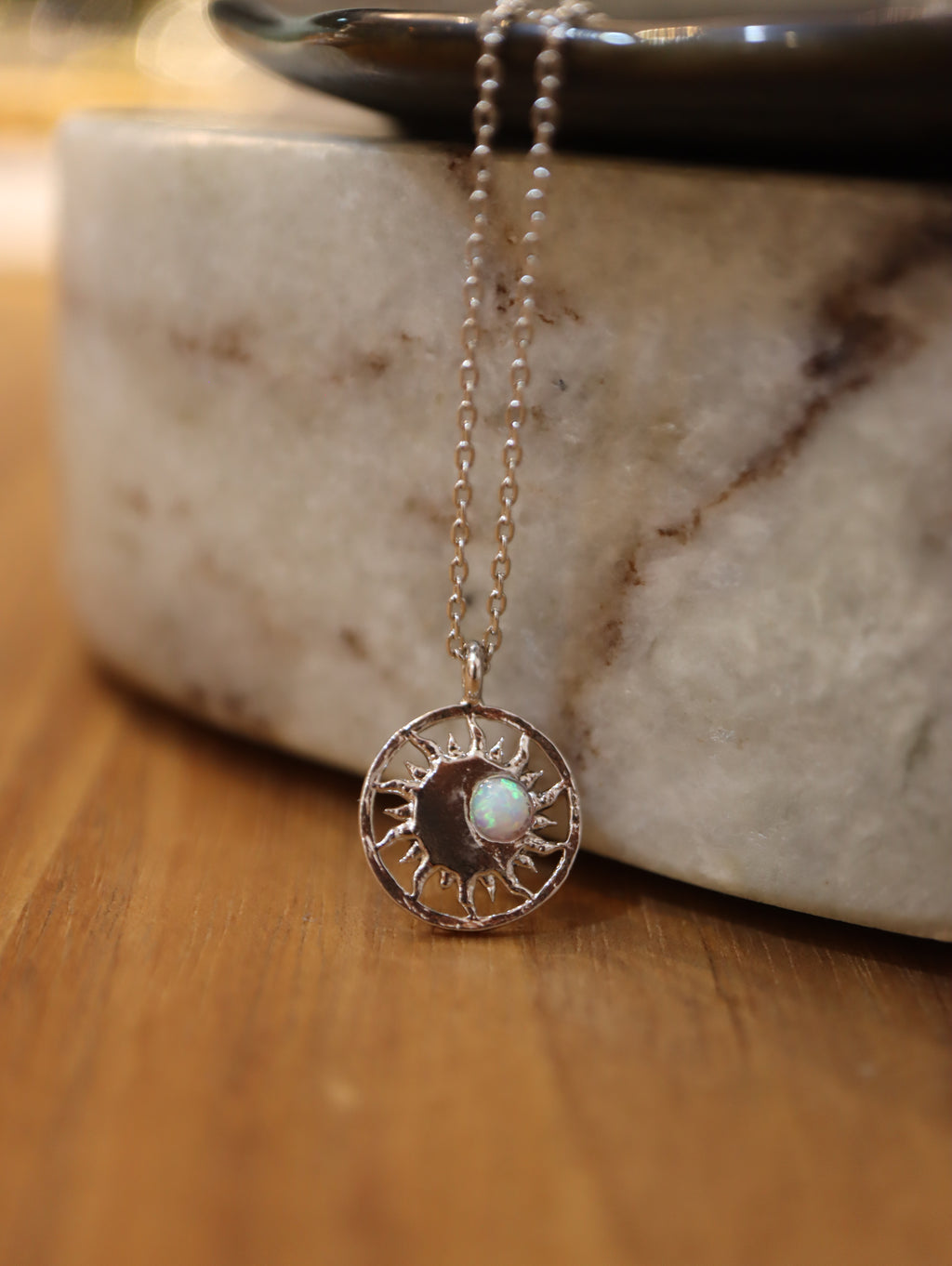 Celestial Eclipse Pendant Necklace
