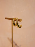 Molten Stainless Steel Earrings