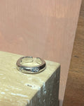 Crack Cubic Bold Open Ring