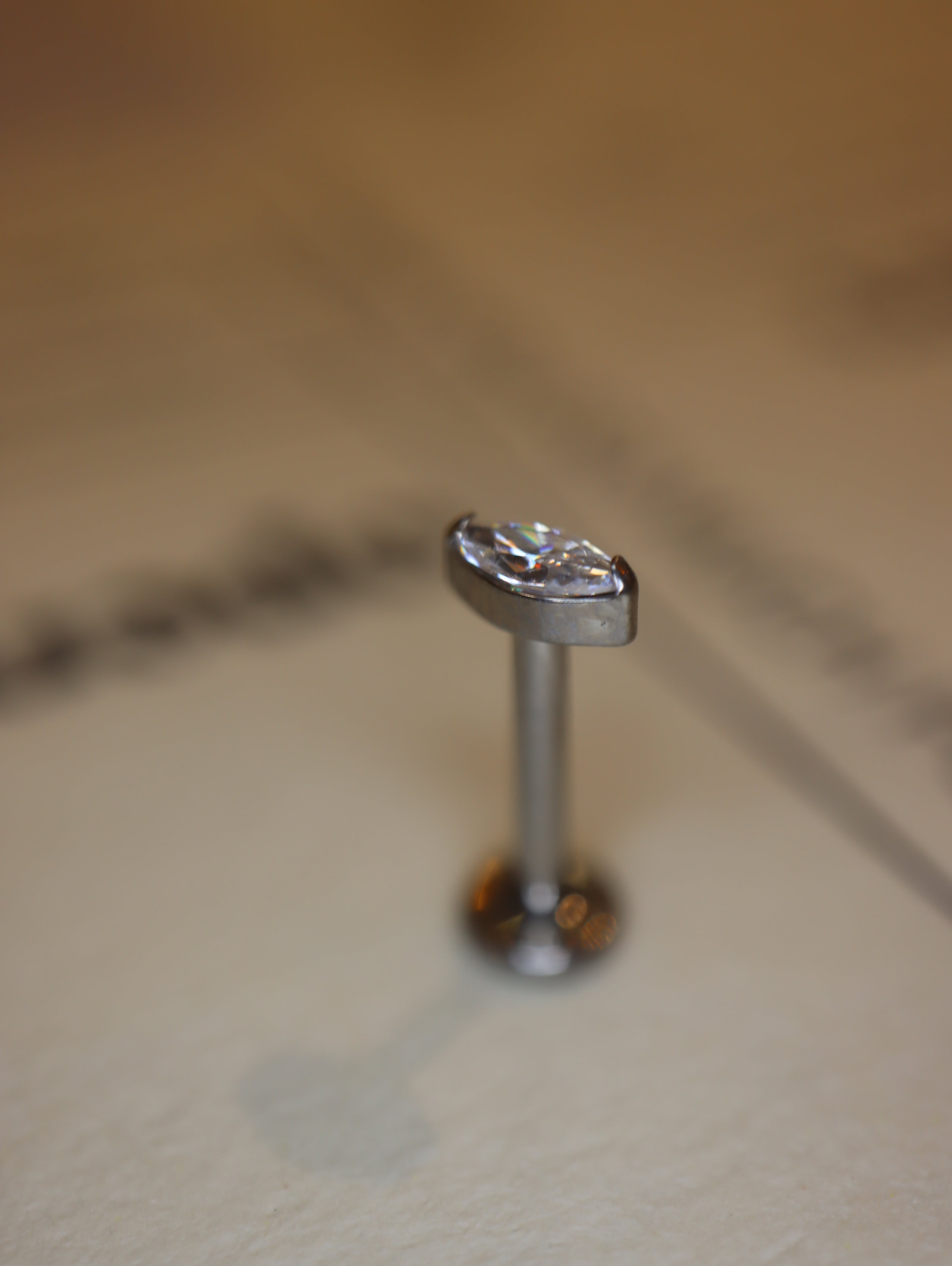 Titanium G23 The Aero Marquise Stud Earring