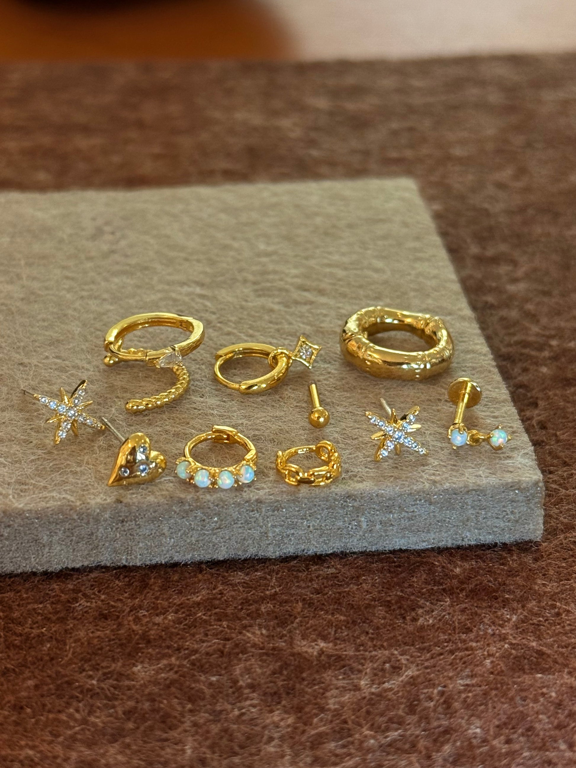 Starburst silver925 earrings