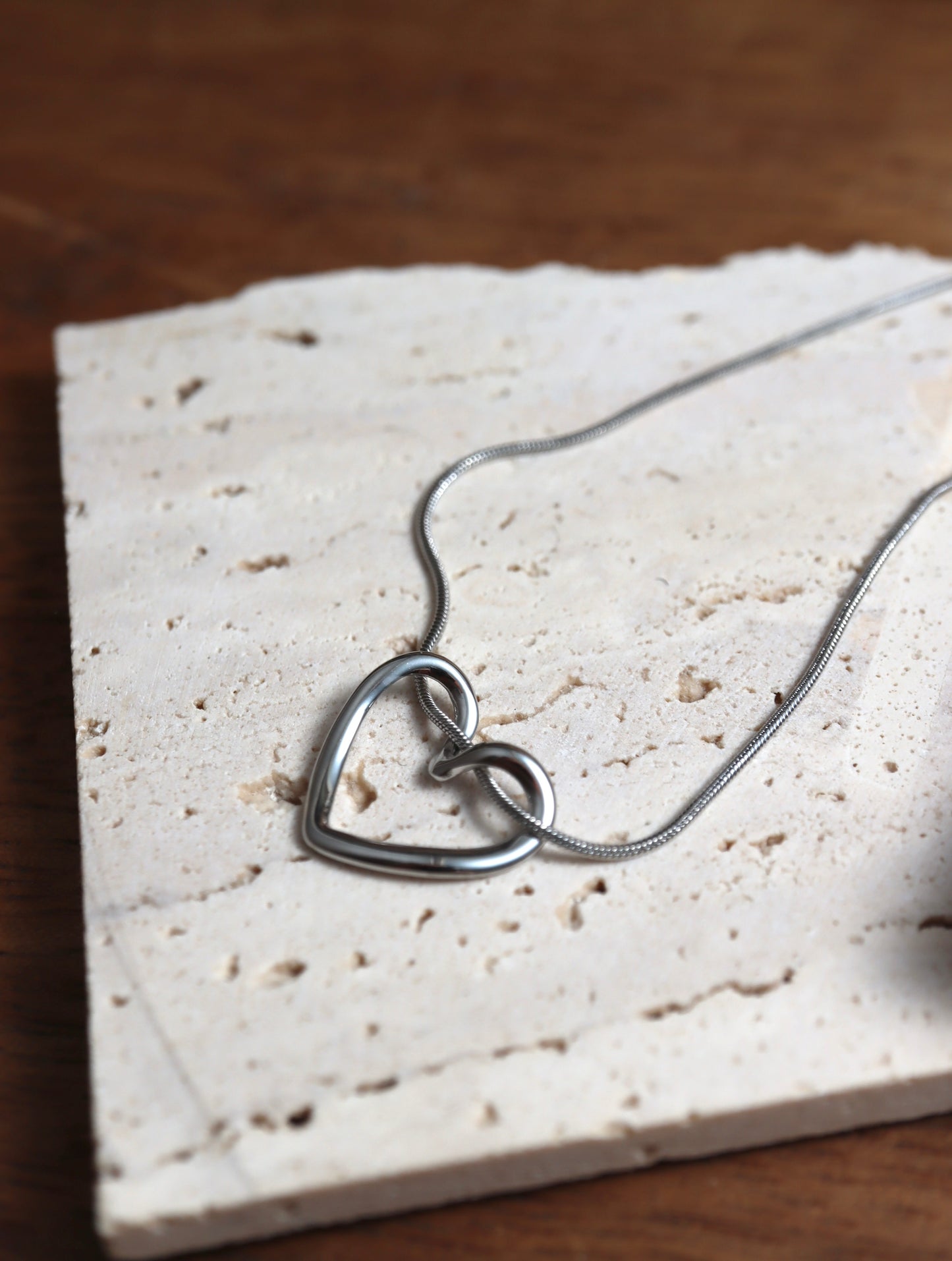 Heart stainless steel necklace