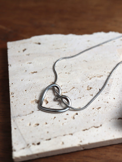 Heart stainless steel necklace