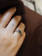 Labradorite gemstone handcraft 925 silver ring
