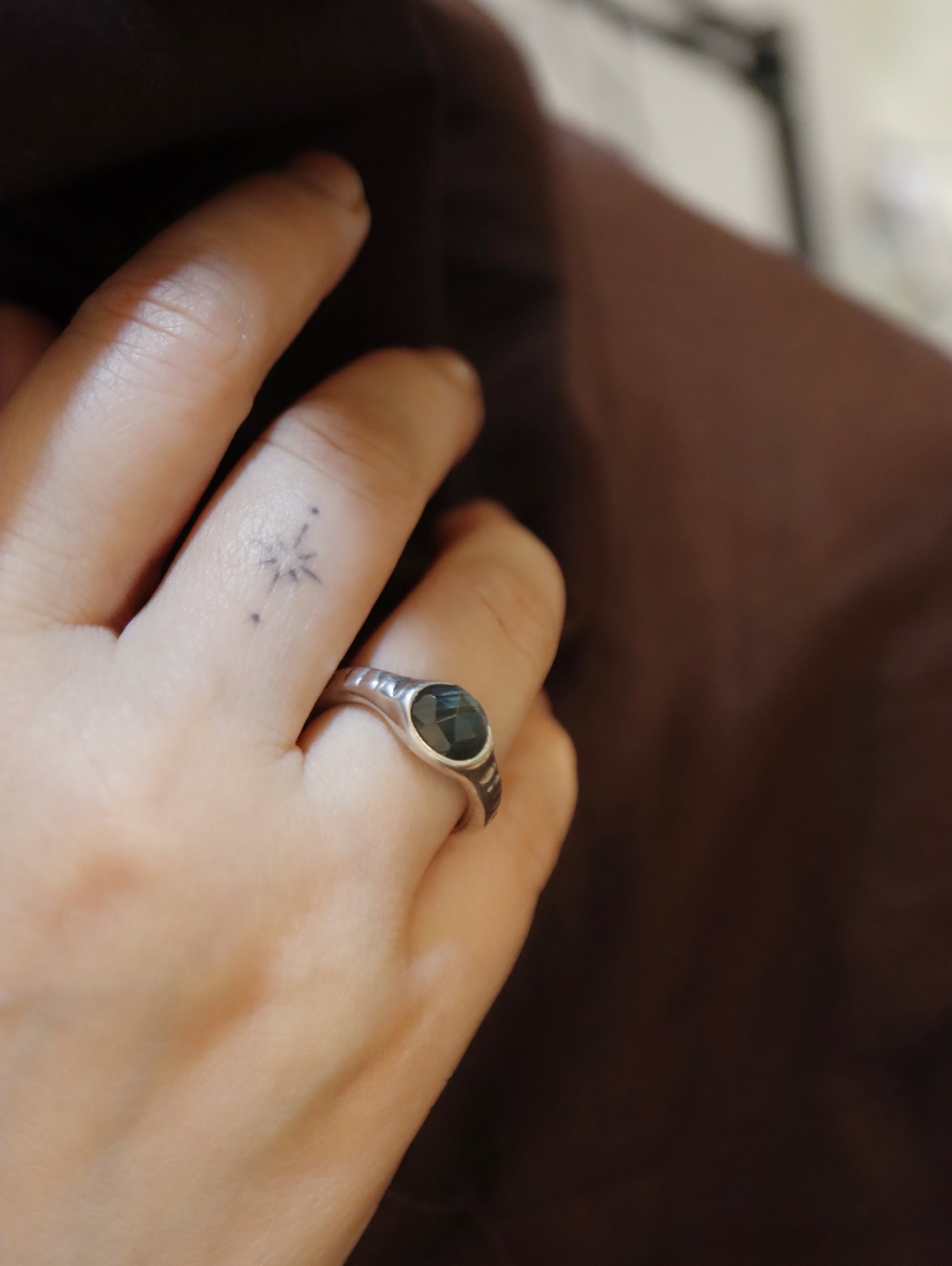 Labradorite gemstone handcraft 925 silver ring