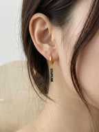 Triple Baguette CZ Earrings