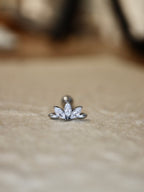 Marquise Cluster Stud Surgical Steel Piercing (1pc)