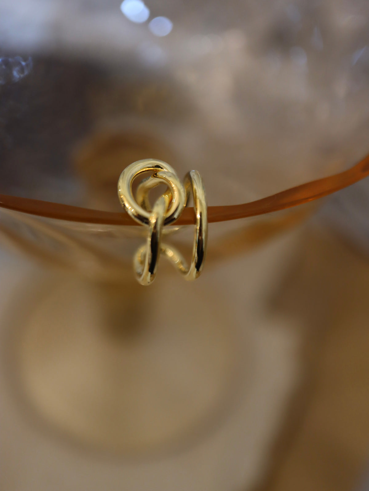 Knot brass Earcuff