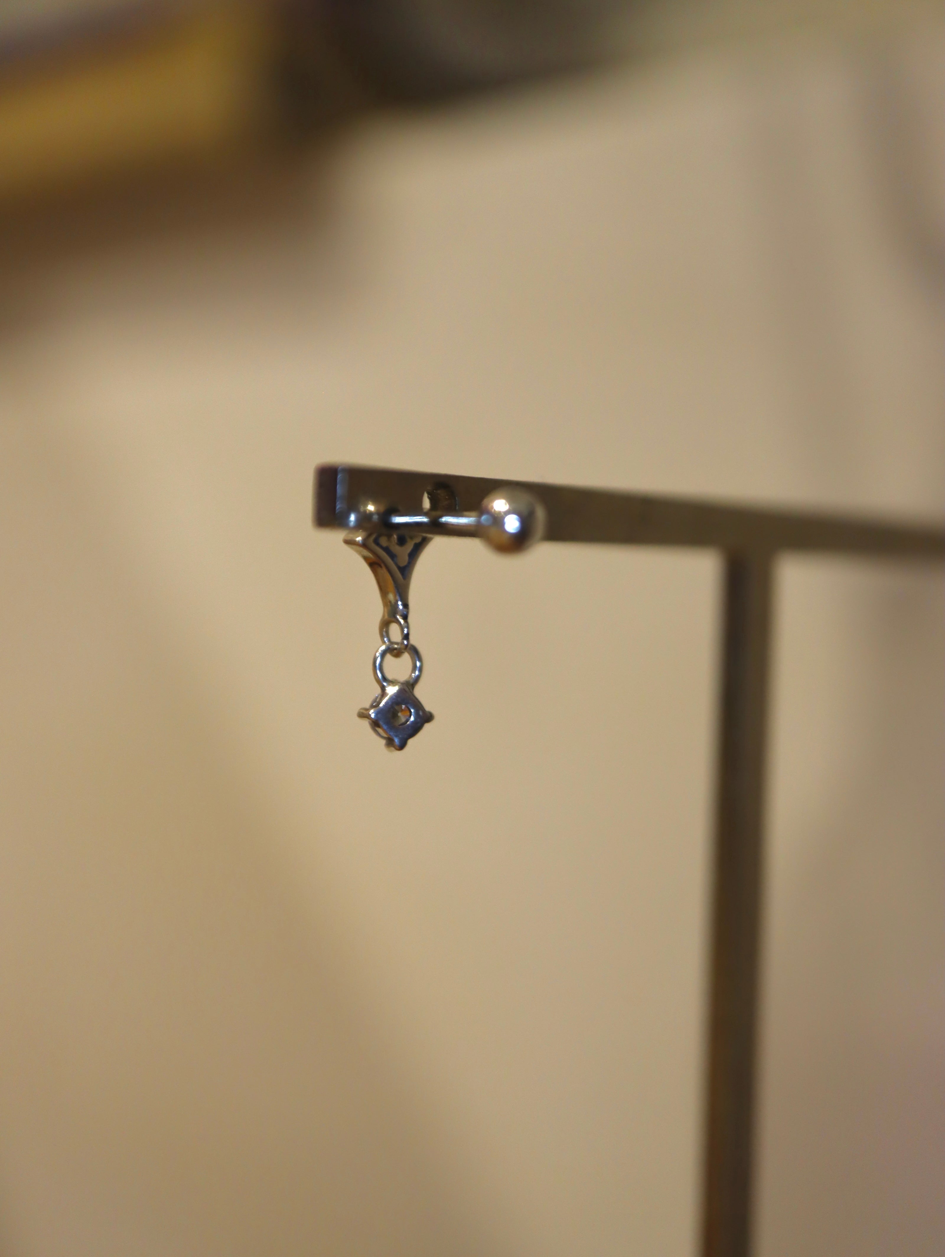 Astra Drop Stud 925 silver Piercing Earring (1pc)