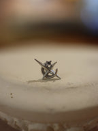 Orbital Cross Stud Surgical Steel Earring (1pc)