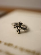 Antique 925 silver cross earrings