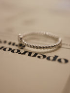 Croissant / Palmier silver 925 ring