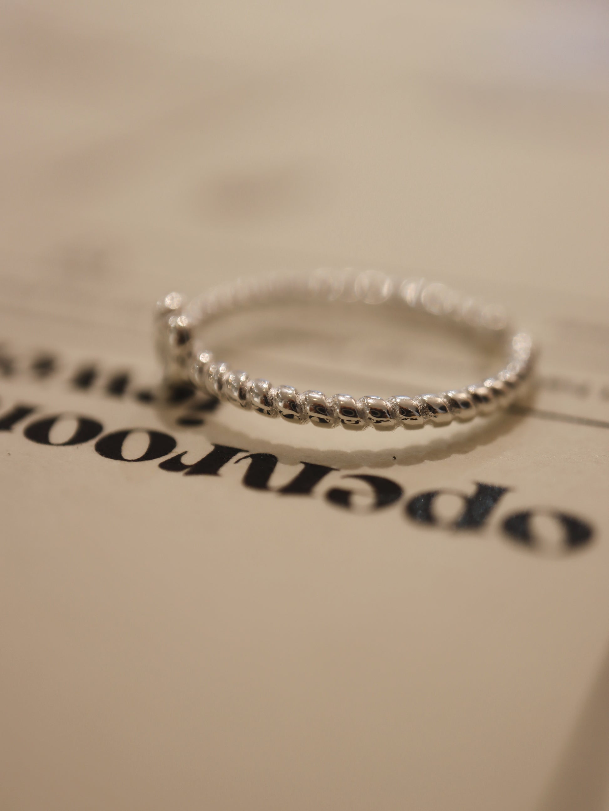 Croissant / Palmier silver 925 ring