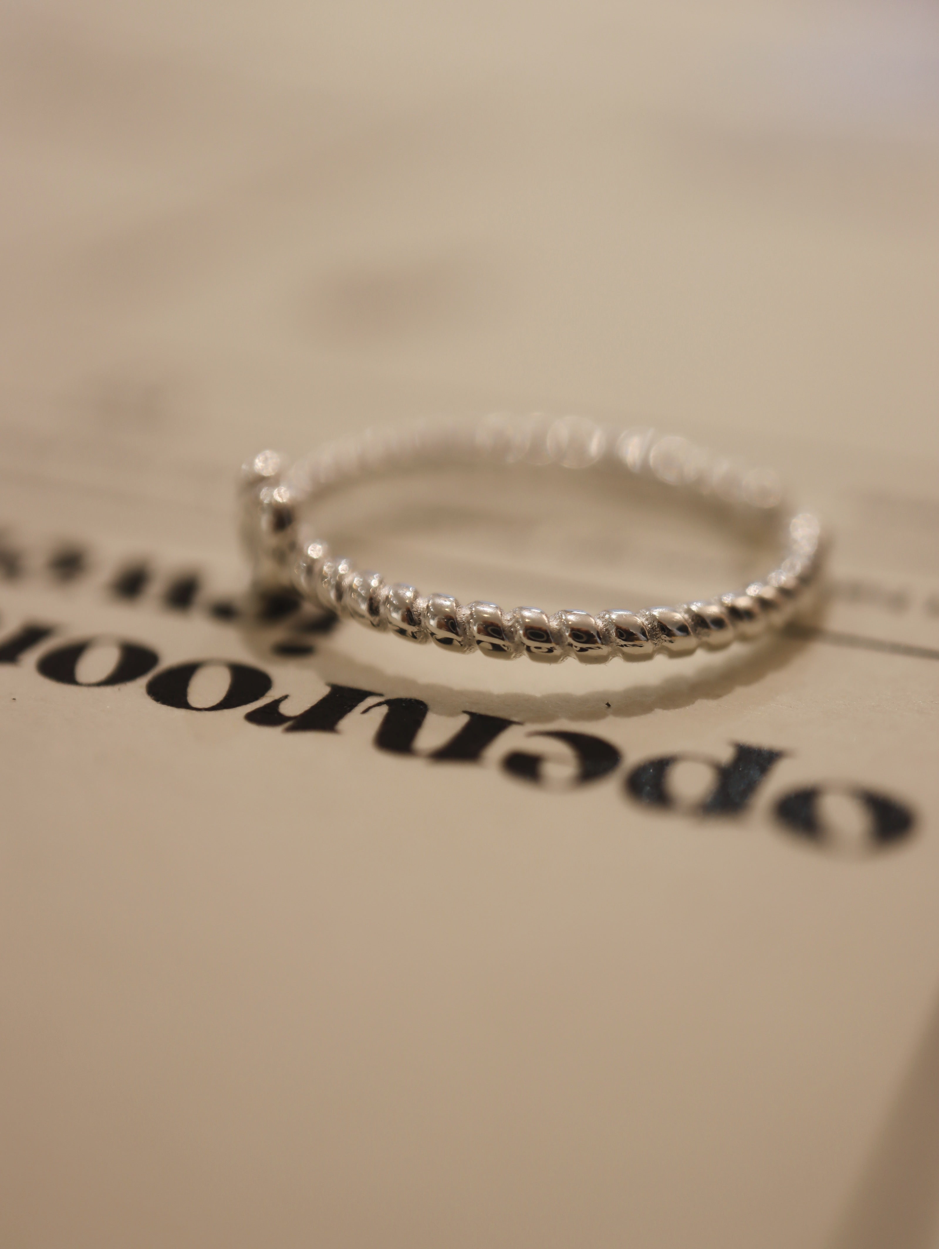 Croissant / Palmier silver 925 ring