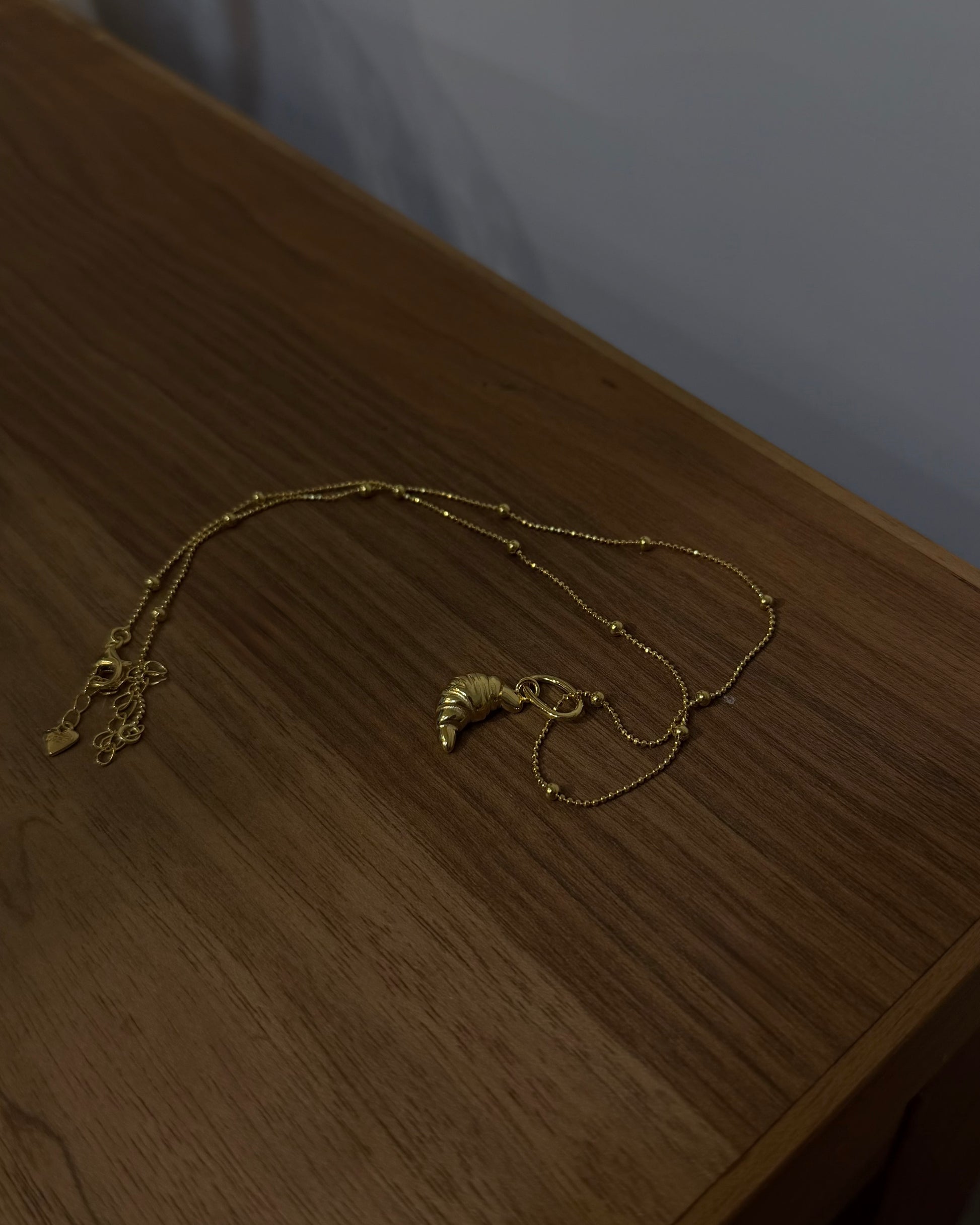 🥐 croissant 925 silver necklace