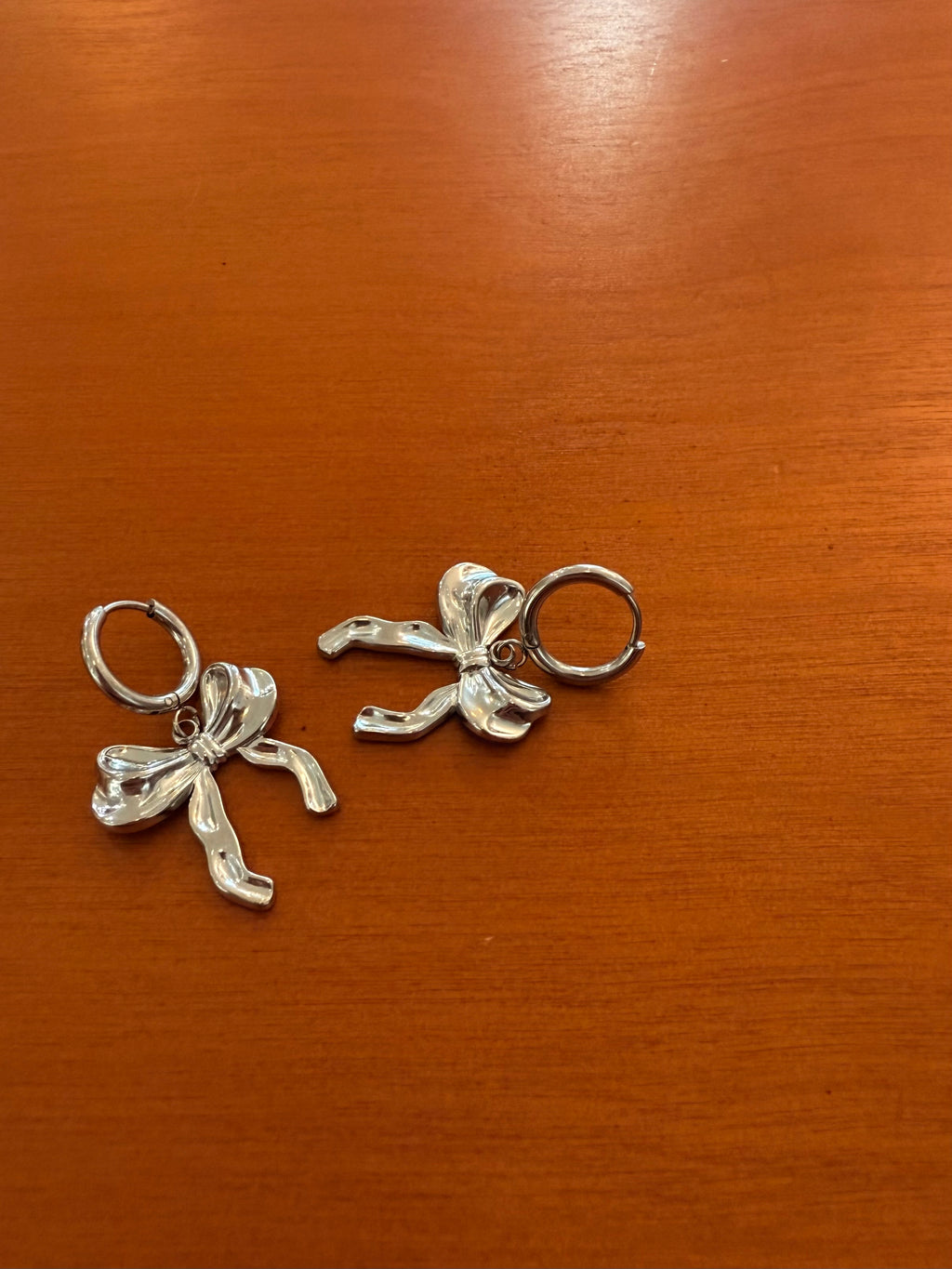 Surgical Steel drop ribbon earrings