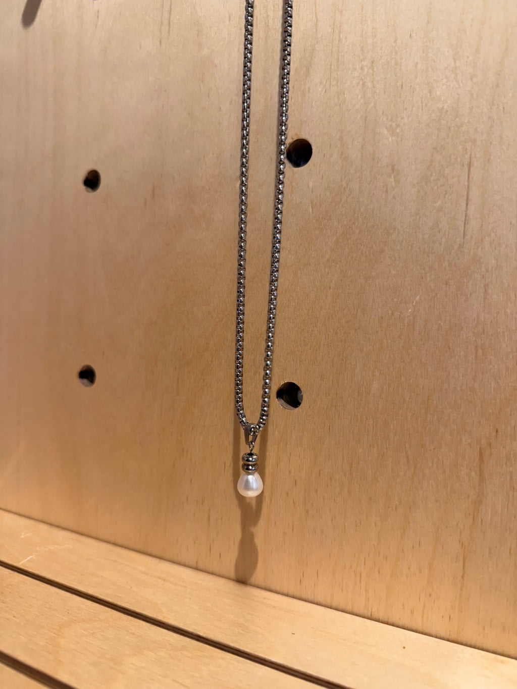 Stainless steel waterproof 53CM necklace