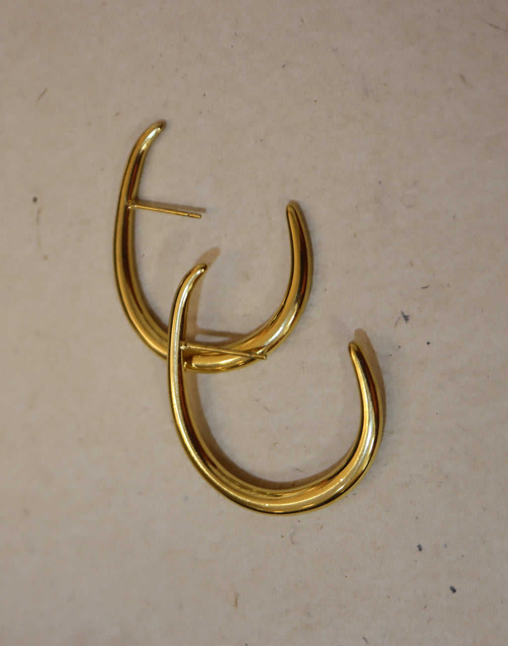 Stainless steel wrap earring