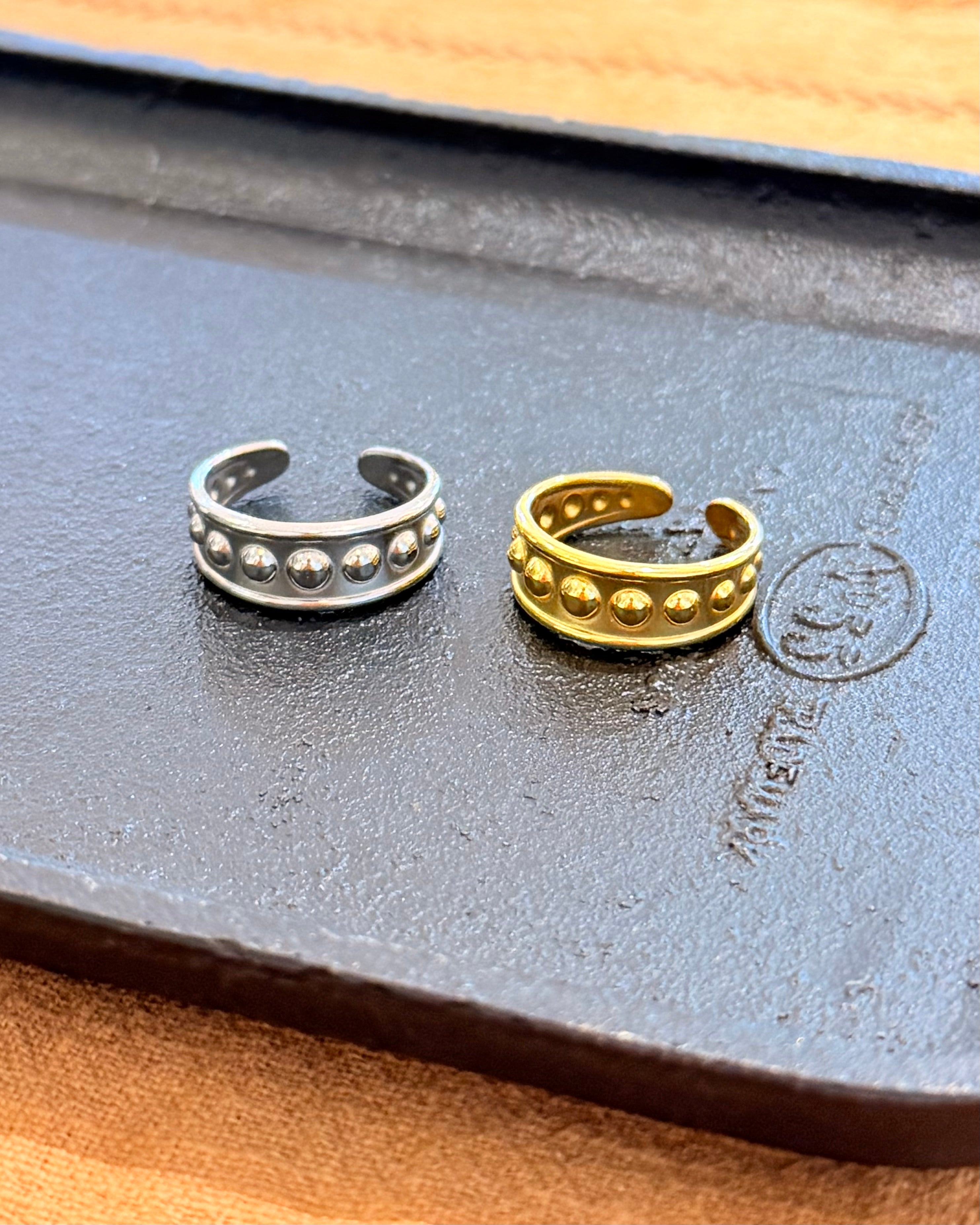 Bead open size stainless steel ring