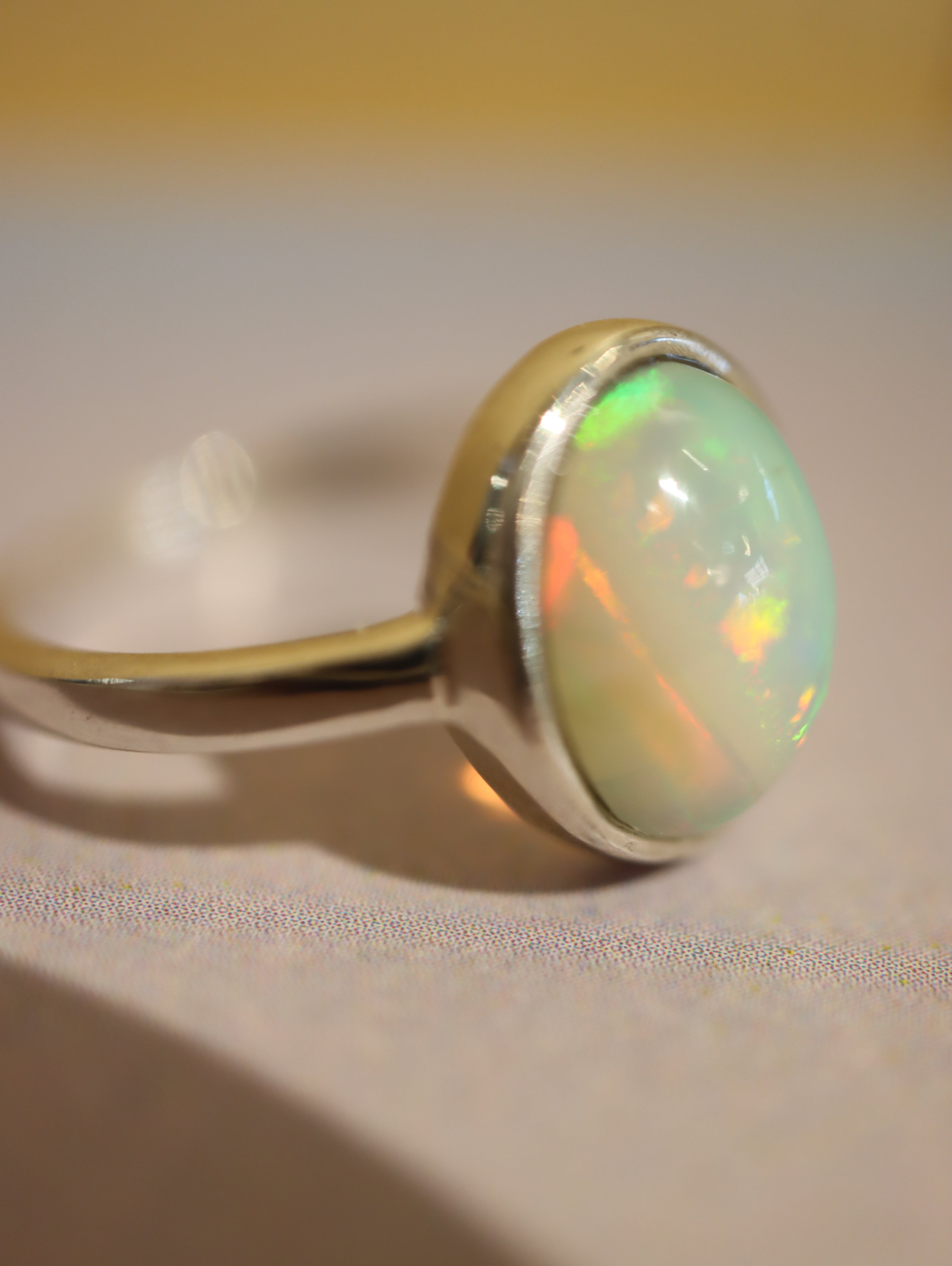 Ethiopian opal silver925 ring