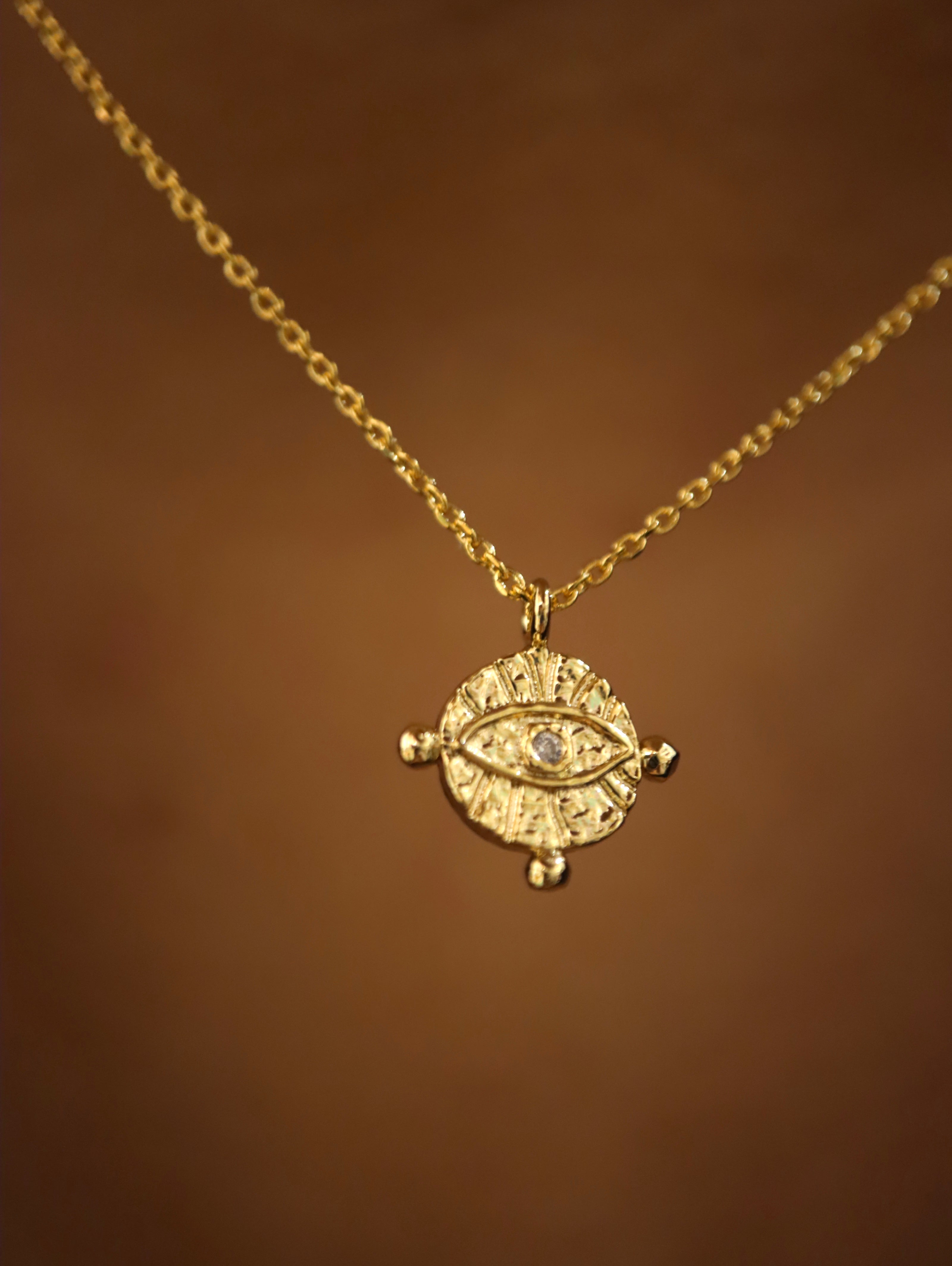 Evil eye pendant necklace
