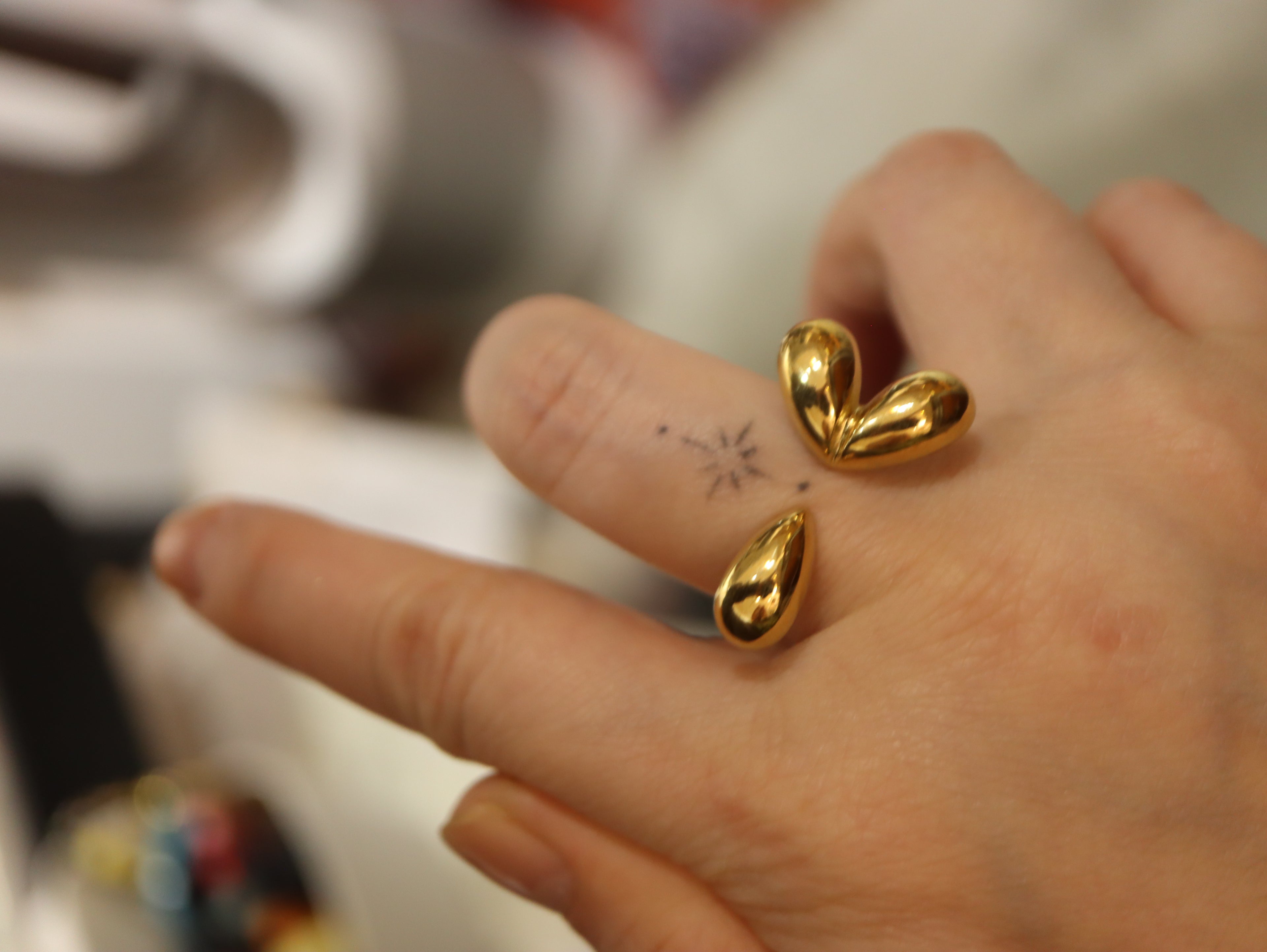 Statement stainless steel ring