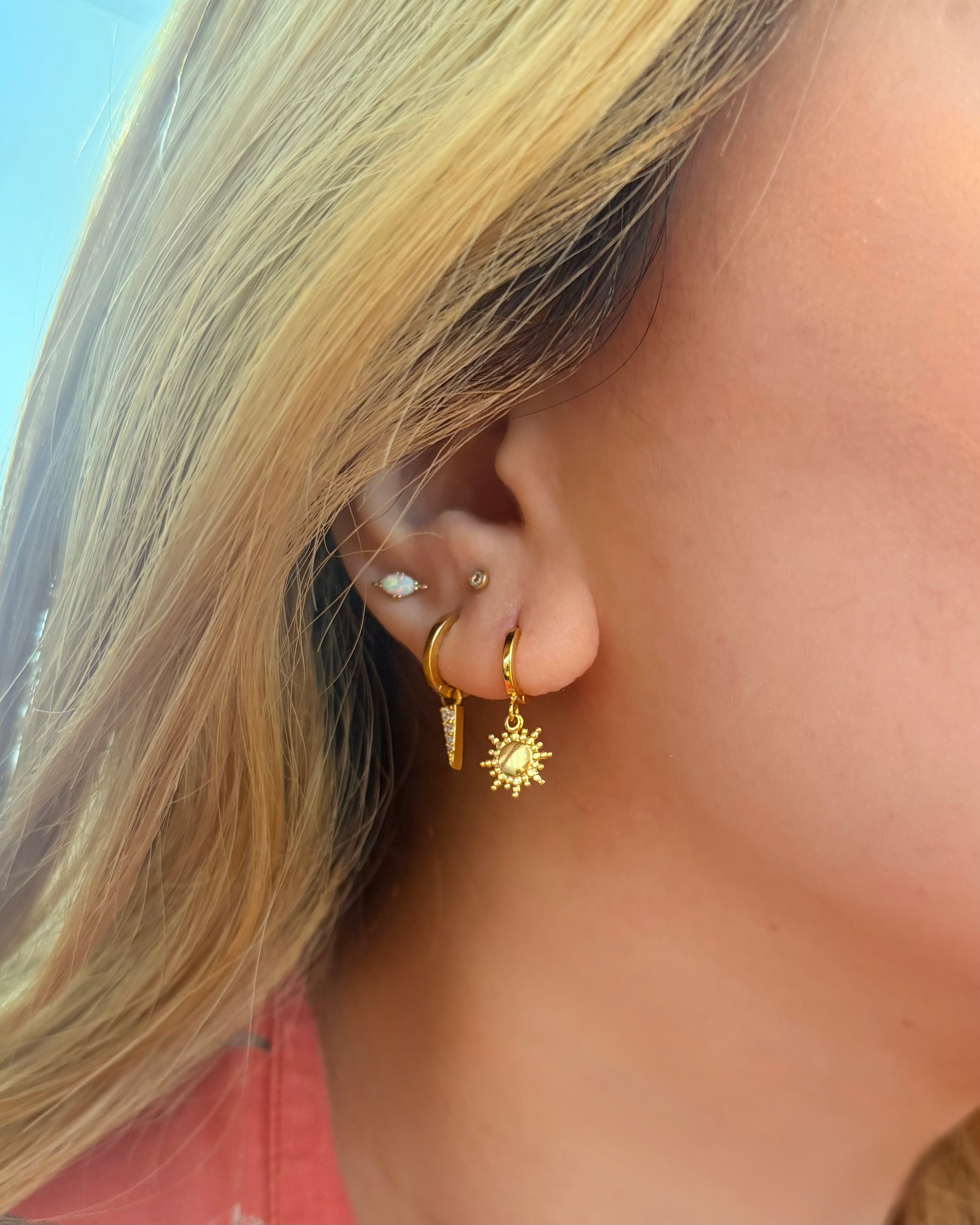 Drop Sun hoop ☀️ Earrings