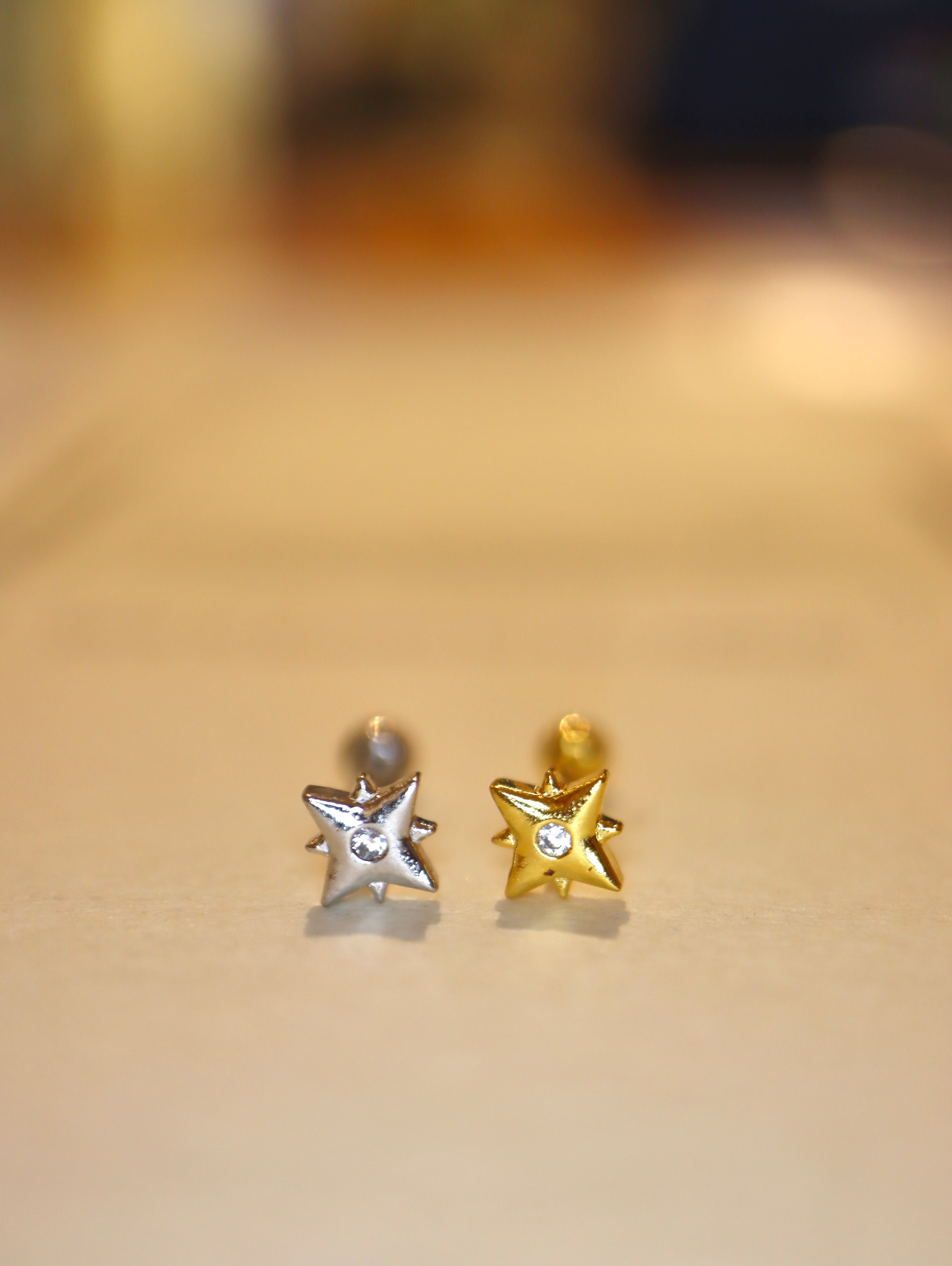 Stella stud 925 silver piercing earring (1pc)