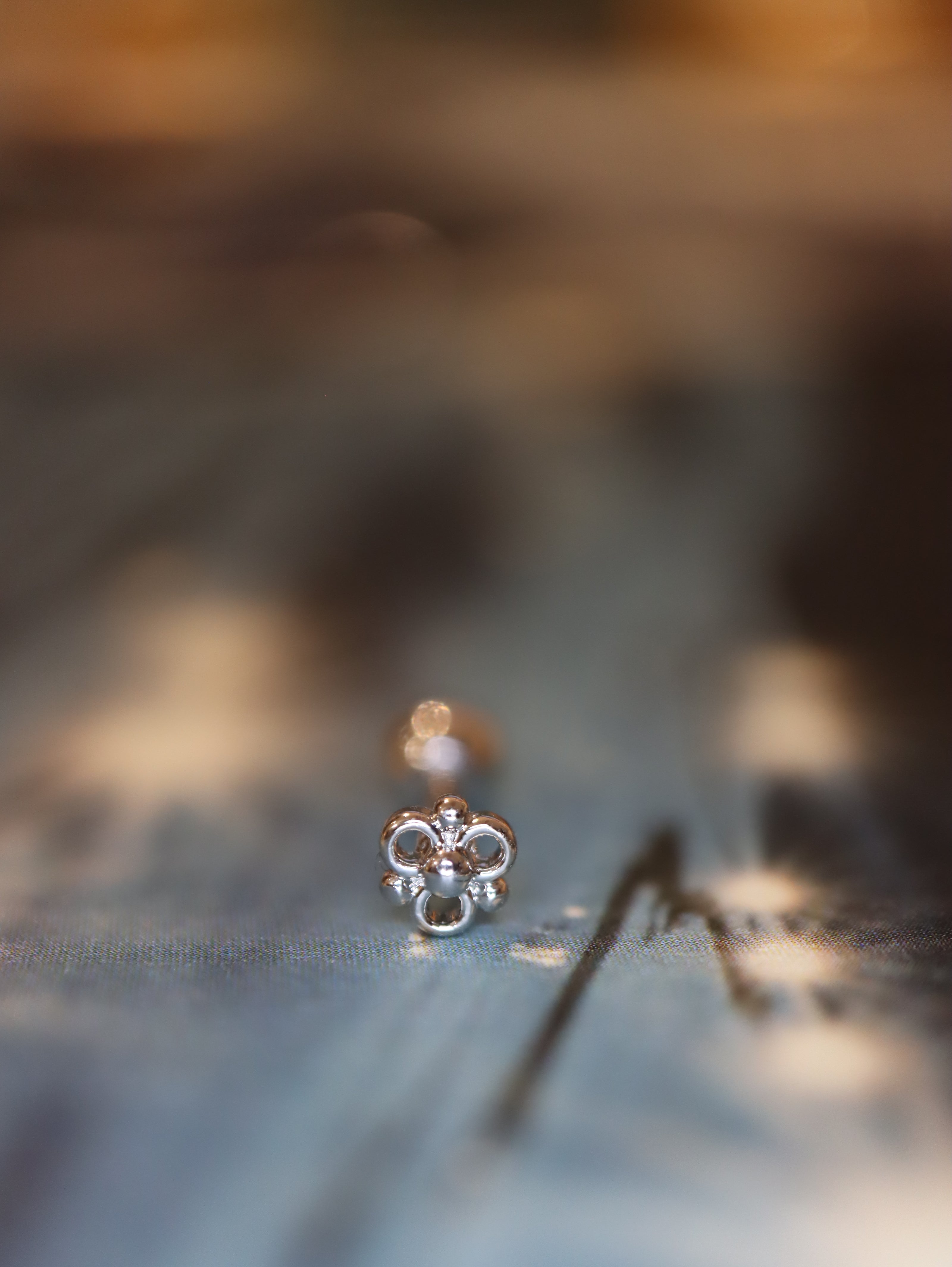 Lattice Mini Stud Surgical Steel Piercing (1pc)