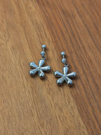 Drop floral surgical steel earrings piercing (barbell)
